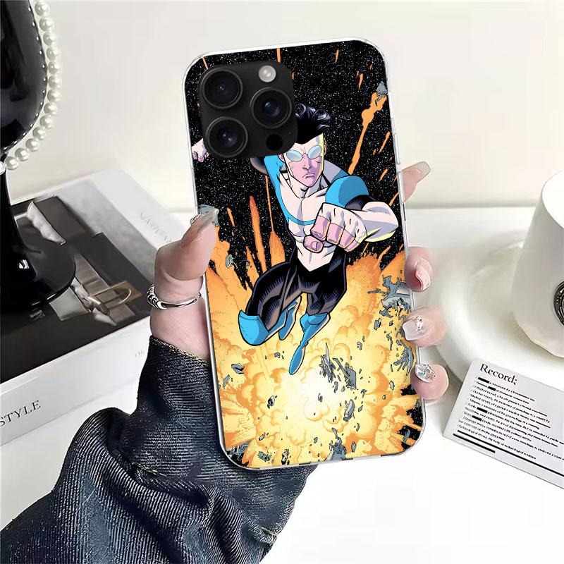 Крутой I-Invincible Мягкий Чехол Для Телефона Для IPhone 11 17 Air 16E 16 Pro Max 15 + 14 Plus 13 Mini 12 Apple 7 SE 8 Fundas Coque 11 17 Ai