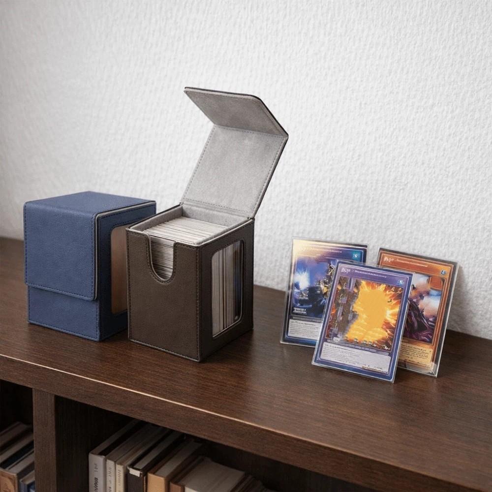 Moisture-proof Window Collection Box PU Game Card Organizer Game Organizer