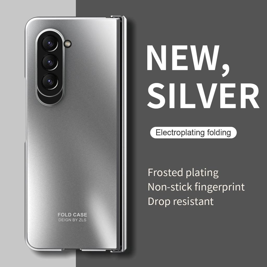 Для samsung fold 5 Противоударный Чехол-книжка с шарниром для Samsung Galaxy Z Fold 5 Fold5 Zfold5 5G Пленка из закаленного стекла Capa