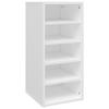 VidaXL Shoe Cabinet White 31.5x35x70 Cm Chipboard