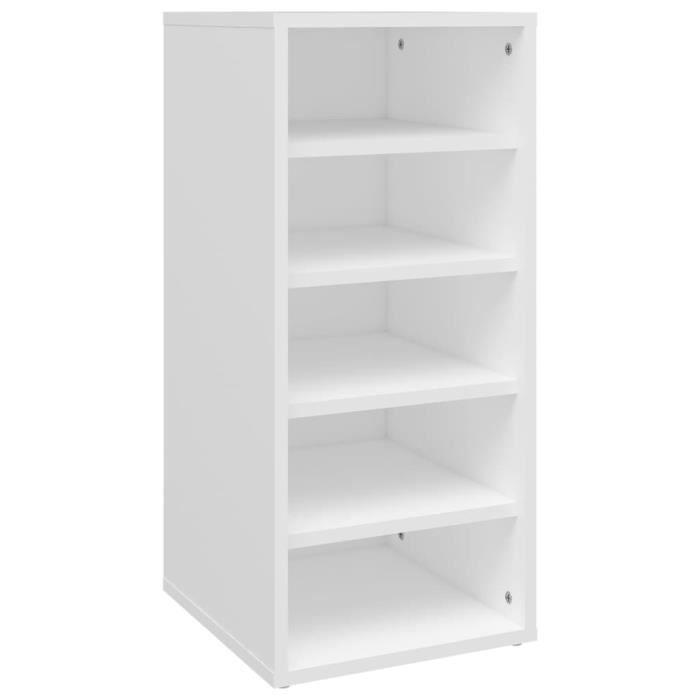 VidaXL Shoe Cabinet White 31.5x35x70 Cm Chipboard