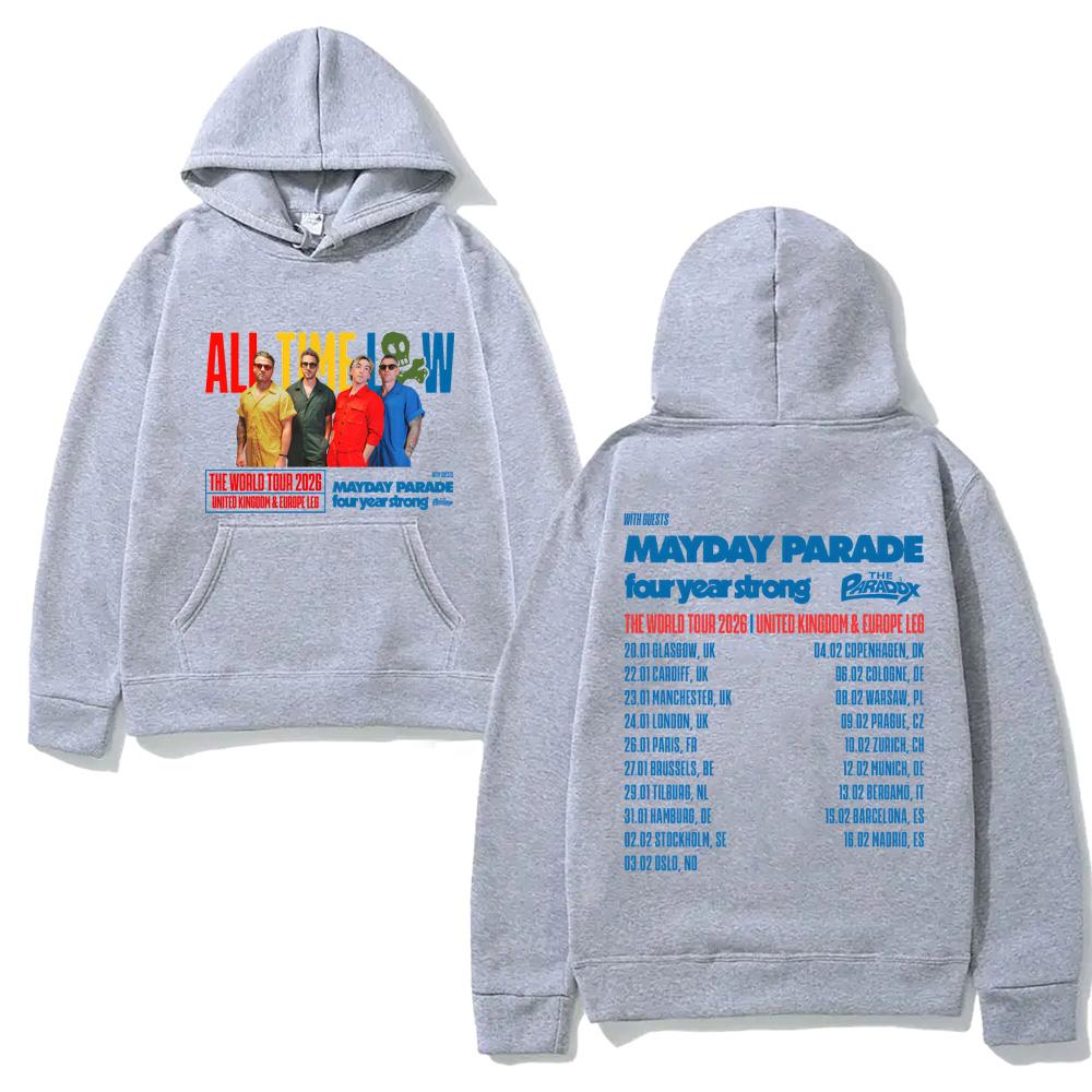 Худи All Time Low 2026 TOUR Мода Женские/мужские Толстовки Эстетичное Худи Классика Все говорят! Мягкие худи