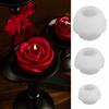 S/M/L Size Flower Silicone Candle Mold 3D Rose Shape Scented Candle UV Epoxy Resin Mold DIY Mother's Day Craft Gift Making Tools