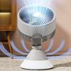 USB Charging Desktop Fan Air Circulation Fan Automatic Shaking Ambient Night Light Home Office Small Fan