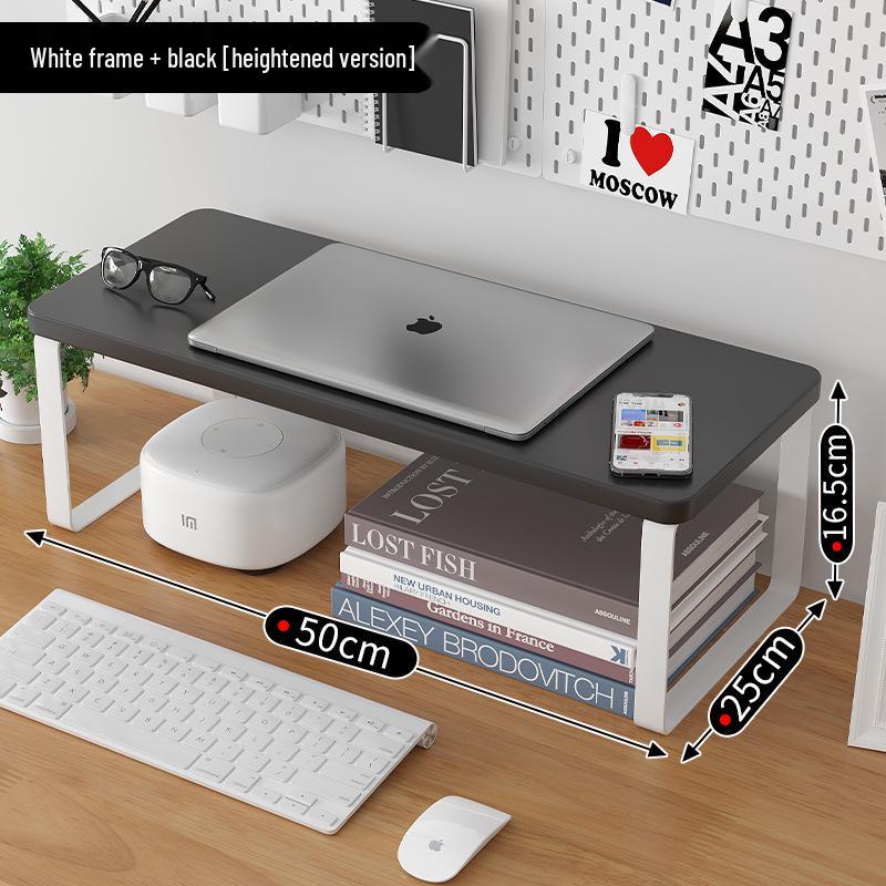 Деревянная настольная подставка-органайзер для ноутбука/монитора