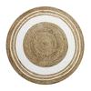 Коврик - THE DECO FACTORY - FUNNY JUTE ROND CERCLE - Круглый 90 см - 50% джут/50% хлопок - Белый круг