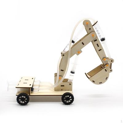 Гидравлический экскаватор DIY игрушка 3D деревянная головоломка поделки для детей обучающий реквизит
