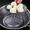 New Stainless Steel Steamer Rack Non-Slip Stackable Pot Rack Thickened Pot Mat Kitchen Cookware Stove Storage Rack