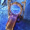 Подставка для книг Stargate LED Light Up Cross-Border Time Tunnel Design, конструкция из липы, книжная полка, игровой стенд