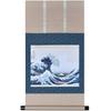 Галерея Hare no Machi Подвесной свиток Гобелен Виды Фудзи Большая волна в Канагаве Кацусика Хокусай Отличный подлинный мини-свиток 35 x 64