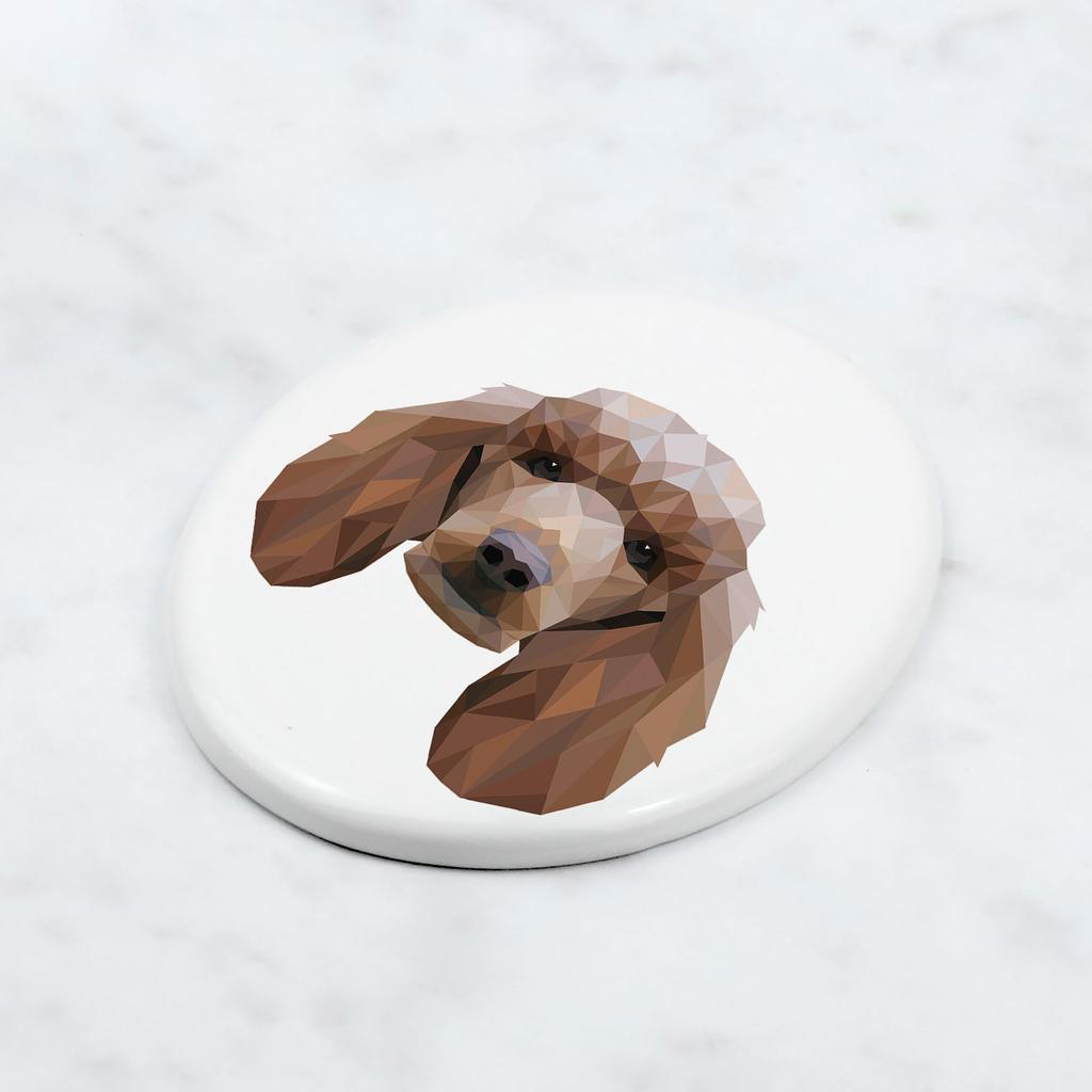 Pudel -Płytka Ze Zdjęciem I Napisem Geometryczna Marki Art-Dog