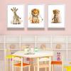 Лев Жираф Тигр Зебра Детская настенная живопись на холсте Милые постеры с животными и принты Настенные HD фотографии Декор для детской комнаты