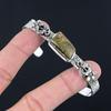 Radiant Rainforest Jasper Stone Sterling Silver Daughter Flower Bangle Jewelry