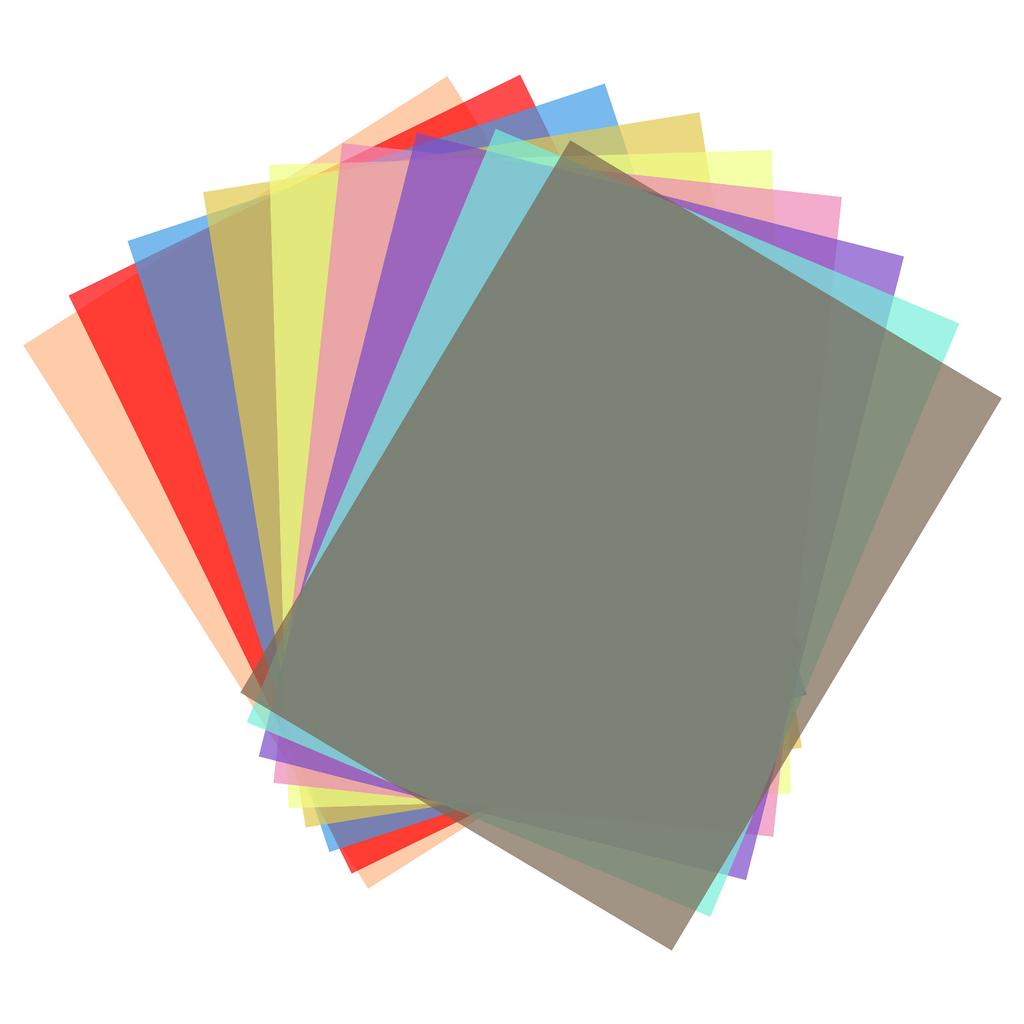 Andoer 9*2 цвета/набор прозрачный гелевый светофильтр 30*21 см/12*8,3 дюйма тонированные накладки