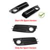 RH Chrome Honey Comb Fog Light Cover Grille Grills For   A4 B8 2009-2012