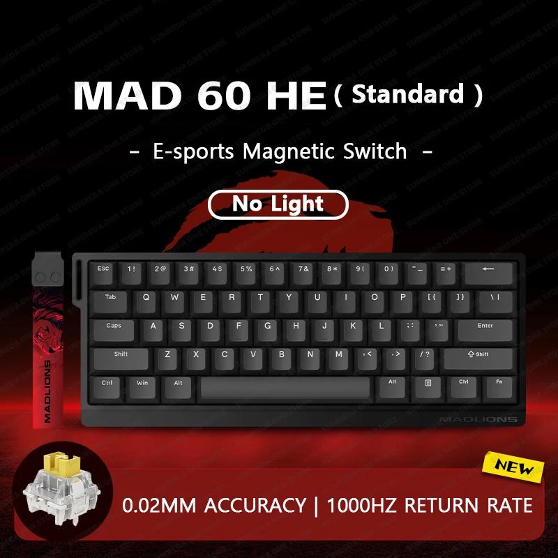 MADLIONS Mad60 Mad68 HE Механическая клавиатура Магнитный переключатель Madcatz Mad60he Проводная игровая клавиатура Rapid Trigger Custom Keyboard