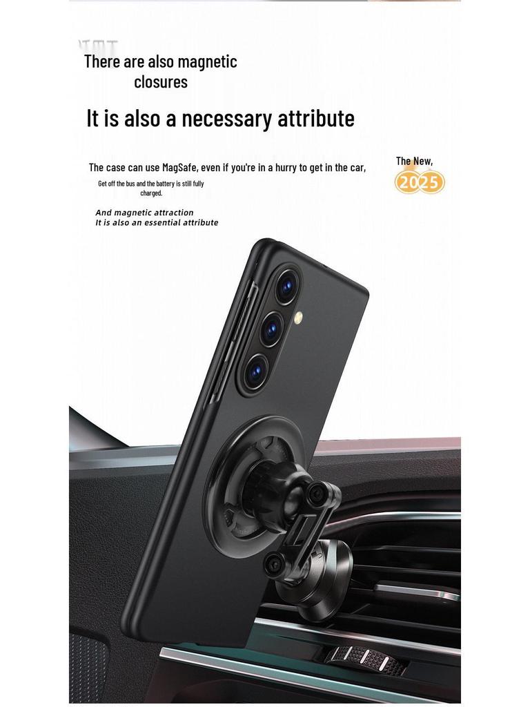 Samsung Z Fold7 Case: Foldable Screen 360° Rotating Magnetic Stand, Flip Cover, Anti-Fall Protection