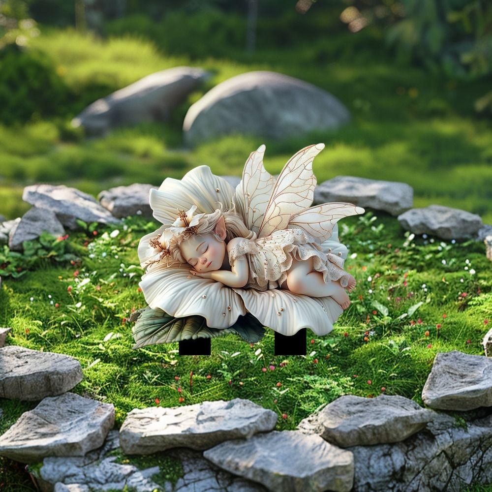 Акриловая садовая напольная заглушка, креативная садовая статуэтка, садовая статуэтка, садовый столб, двор