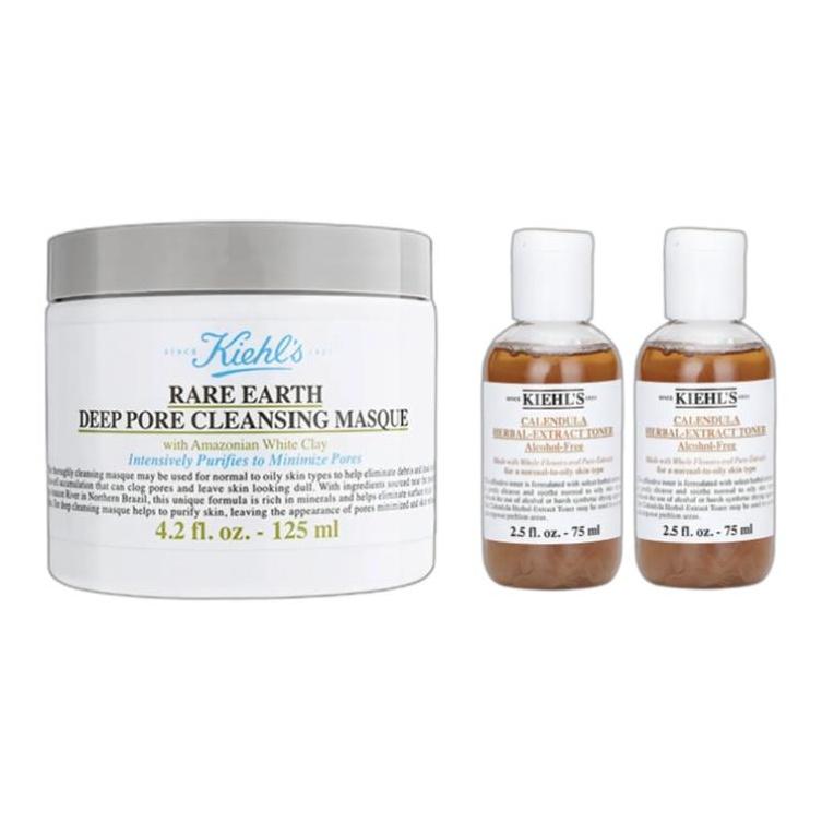 Kiehl's Набор по уходу за кожей: Тоник с экстрактом календулы и маска с редкоземельными элементами Предыдущая версия