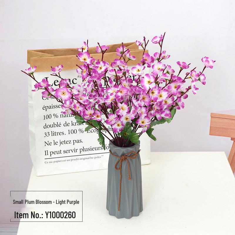 Silk Peach Blossom Branches - 7/9/30 Branches, Faux Floral Decoration for Living Room, Wedding, or Landscaping