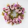 Artificial Peony Wreath Garland Rattan Home Decor Wedding Wreath Flower Home Door Decoration Wedding Centerpieces for Tables