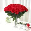 5/10Pcs Red Roses Bouquet Vase for Home Decor Garden Wedding Decorative Wreaths Diy Handwork Artificial Flowers Accessories