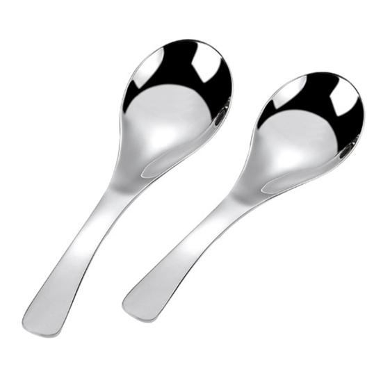 Ложка для супа, пищевая гладкая поверхность, удобная ручка, термостойкая длинная ручка, кухонная утварь, бытовая круглая