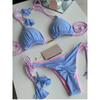 Swimwear Beach Vacation Outfits Thong Bikini Set Swimsuits Sexy Girl Bikinis Triangle Bandage Female Clothing Beachwear
