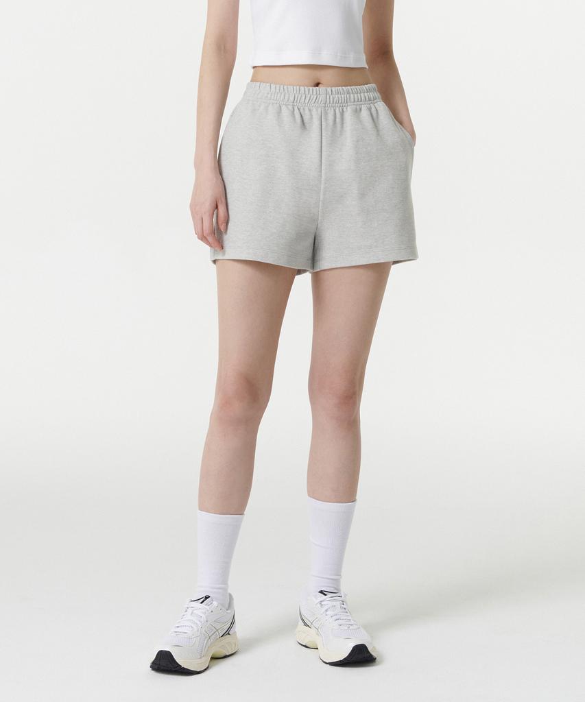 MUSINSA STANDARD WOMAN Women'S Double Knit Sweat Shorts [Medium Grey]