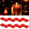 6/10/16pcs Romantic Unscented Floating Candles DIY Round Decor Party Supplies for Dinners Anniversary Weddings Valentines Events