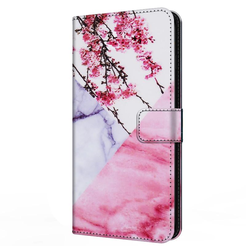 Кожаный чехол-книжка для Samsung A25 Кошелек Подставка Обложка-книга для Galaxy A15 4G 5G Магнитный Цветок Прекрасный A14 A34 A54 5G M13 4G