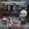 Electric Winch Truck 13,500 lb Steel Cable IP65 Waterproof Remote Control