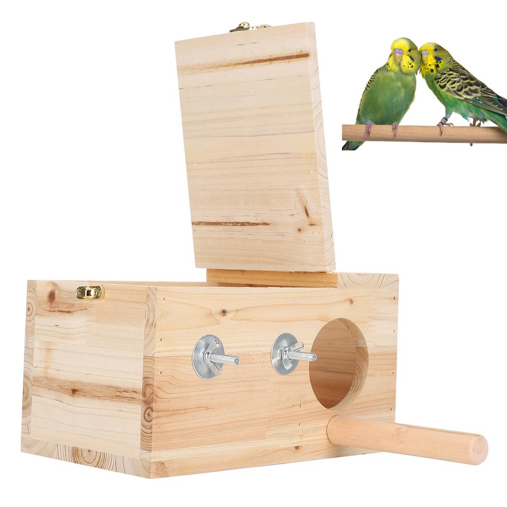 Деревянный гнездовой ящик для разведения птиц, домик, теплый инкубатор, клетка, товары для домашних животных