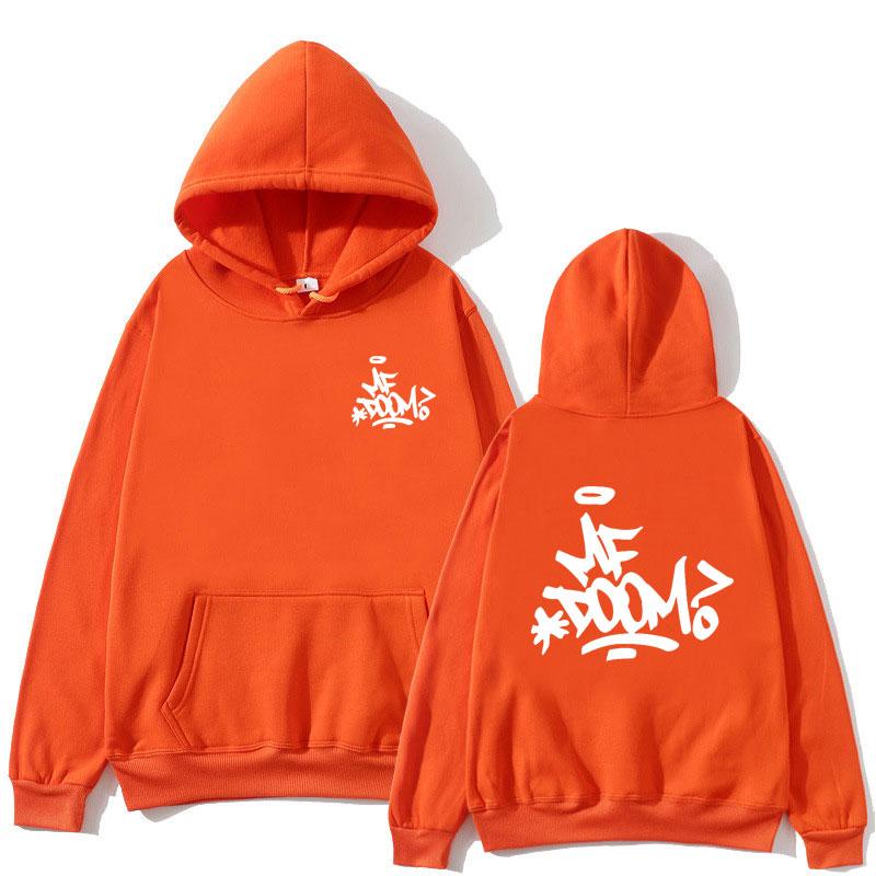 Рэппер MF Doom Madvillain The Masked Man Толстовка Harajuku Двусторонняя толстовка Мужчины Женщины Унисекс Хип-хоп Негабаритная Толстовка Уличная одежда