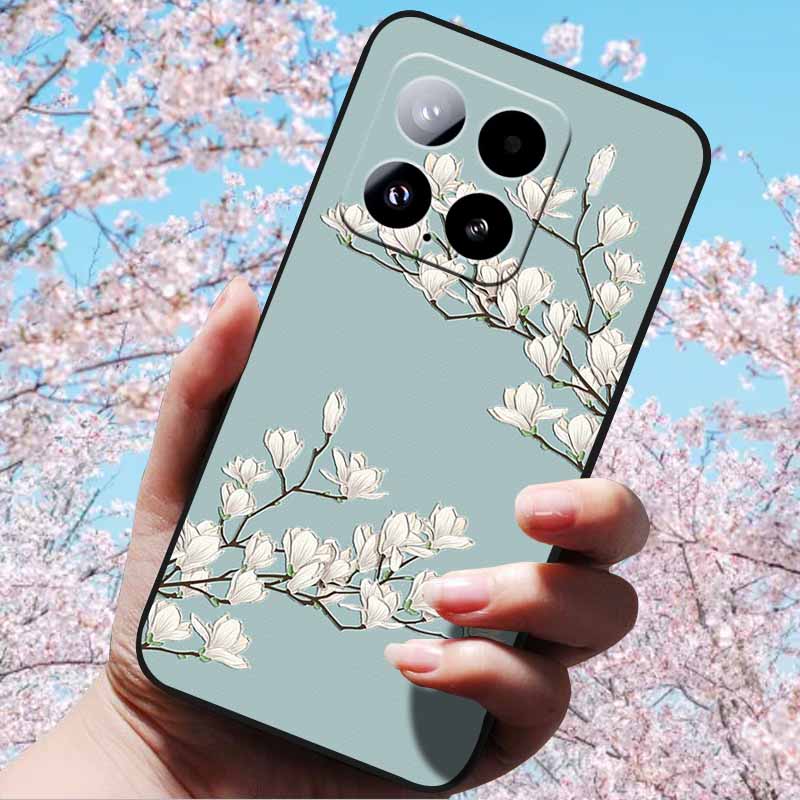 Для Xiaomi 15 Pro 5G 6.73" Чехлы 3D Рельефный Мягкий Силиконовый Чехол Ретро Тисненый для Xiaomi 15 5G Телефон Mi 15pro 15 3D Мягкий ТПУ Чехол
