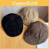 Solid Color Simple Suede Women Casual Beret For Autumn And Winter Use Daily