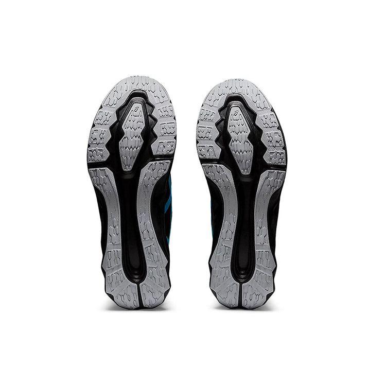 Asics Novablast 1 Удобная Универсальная Ткань Низкий Верх Повседневные Кроссовки для Бега Мужские кроссовки Синий Черный 1201A065-008