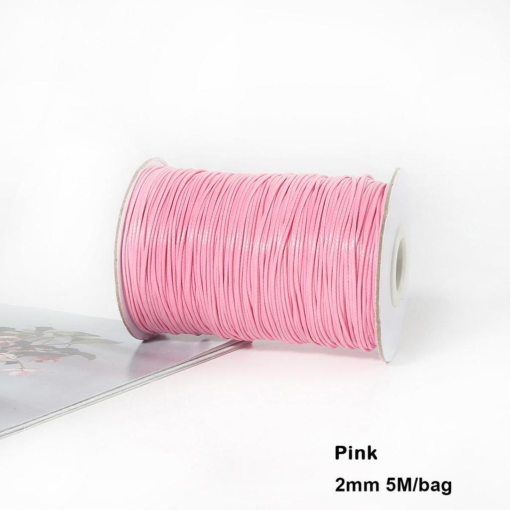 Разноцветные вощеные хлопковые шнуры для макраме, ювелирные бусины, изготовление ювелирных изделий своими руками