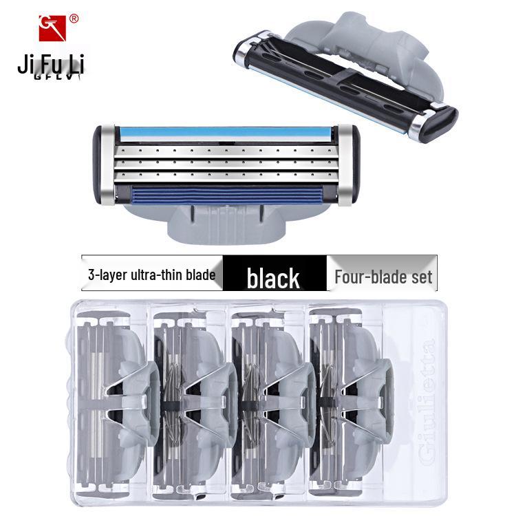 Мужская бритва Gillette с тремя лезвиями и 4 сменными кассетами