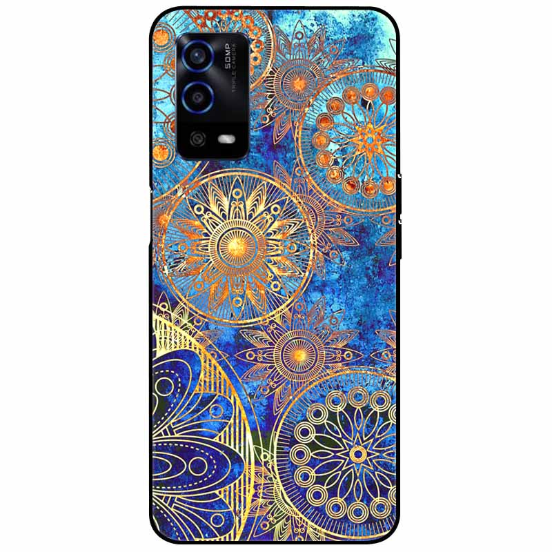 Для Oppo A55 4G Чехол A 55 Силиконовый Мягкий Расписной ТПУ Черная Крышка для Oppo A55 Чехол CPH2325 Милый Funda Coque для OPPOA55 6,51''