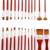 24pcs Acrylic Paint Brushes Set Nylon Hair Artist Paintbrushes Professional Painting Brushes with