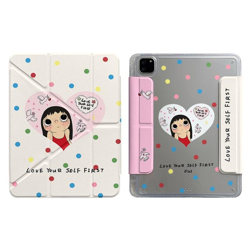 Butterfly Knot Y-Shape Magnetic Detachable IPad Case With Stand Pen Slot Air Pro 13 Inch PC Shell