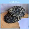 Leopard Retro Trendy Print Flat Cap Windproof Warm Travel Features Looks Casual
