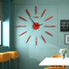 Скандинавские Современные Креативные Настенные Часы Сделай Сам Акриловые Настенные Наклейки Часы Простые Не Перфорированные Часы для Украшения Гостиной