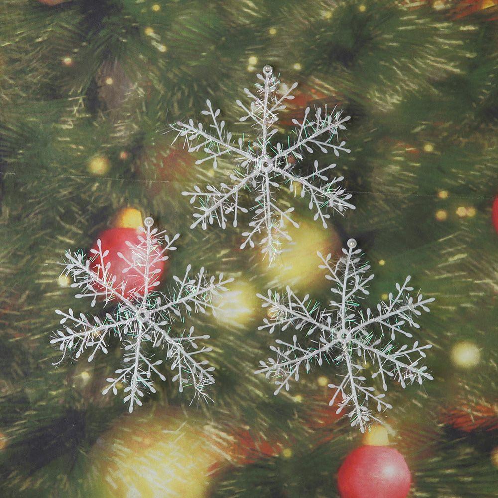 Gift Wedding Supplies White Hanging Ornaments Xmas Decor Snowflake Decoration Christmas Tree