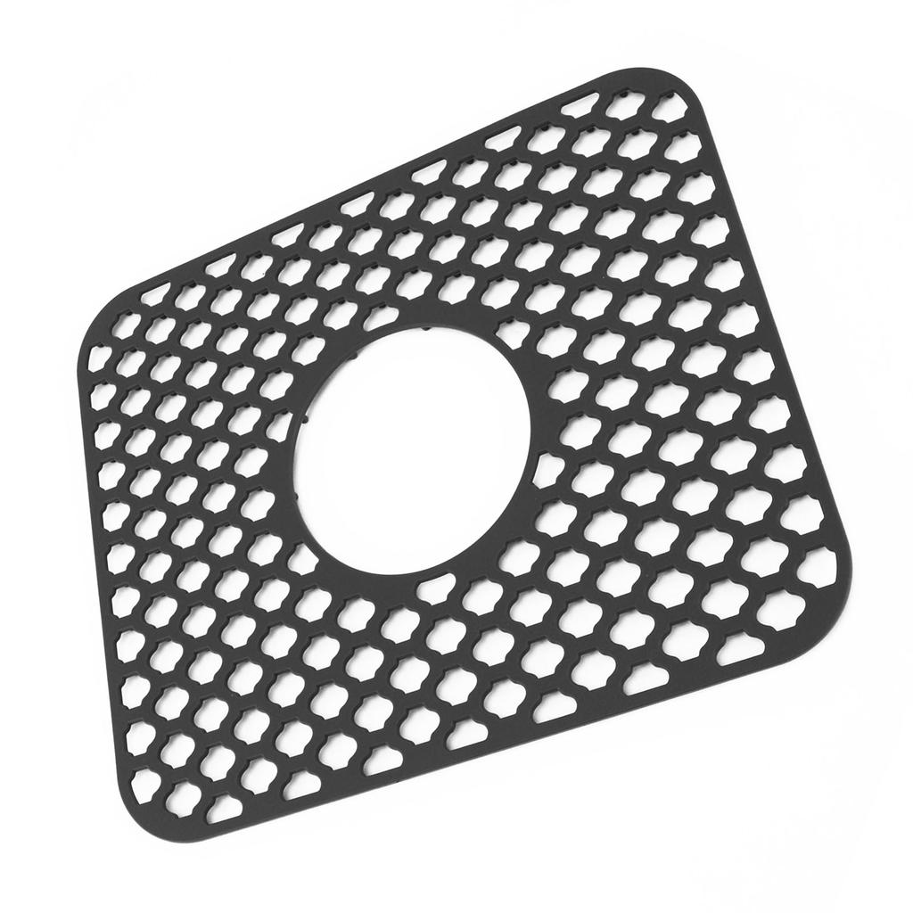 Защитный коврик для кухонной мойки, силиконовый, нескользящий, термостойкий, для нижней части раковины с центральным сливом