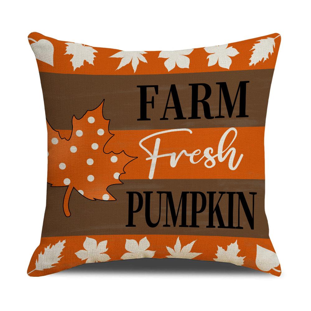 Autumn Harvest Festival Pillow Cover Autumn Festival Sofa Pillow Cover Bedside Cover Bedside Cover Back