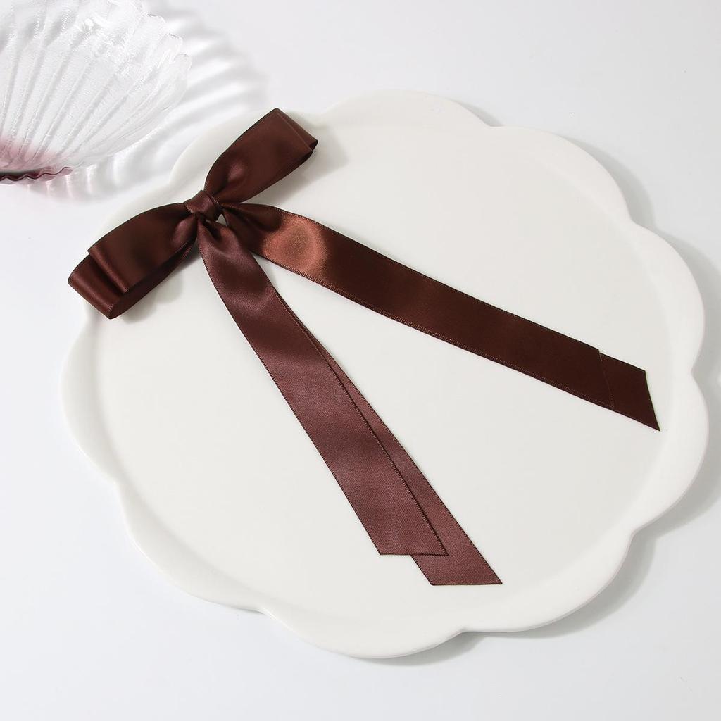 Заколка-уточка с бантом в балетном стиле 4 см: Дофаминовый Сладкий Плетеный Аксессуар для Волос