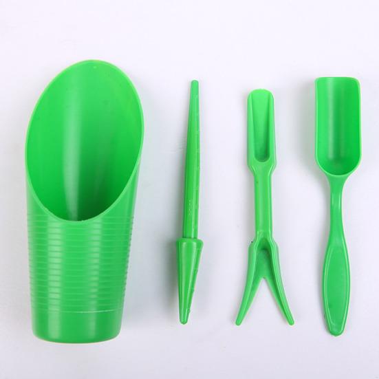 4 шт., набор инструментов для растений, лопата для копания, совок, подъемник, дырокол, сочный садовый набор, синий, розовый, черный, зеленый, легкий посев, инструмент для внесения удобрений в бонсай, подарок «сделай сам»