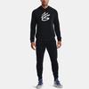 Under Armour Curry Series однотонный пуловер с принтом, спортивная толстовка с капюшоном, мужские топы, черный 1370276-001
